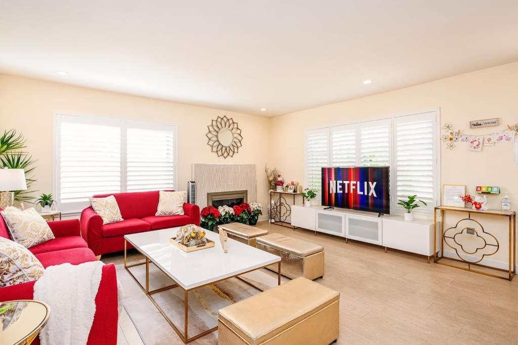 La Sunny House Beautiful Yard 7 Rooms 4 Bathrooms Near Disneyland & Hollywood & Downtown Hacienda Heights Exteriör bild